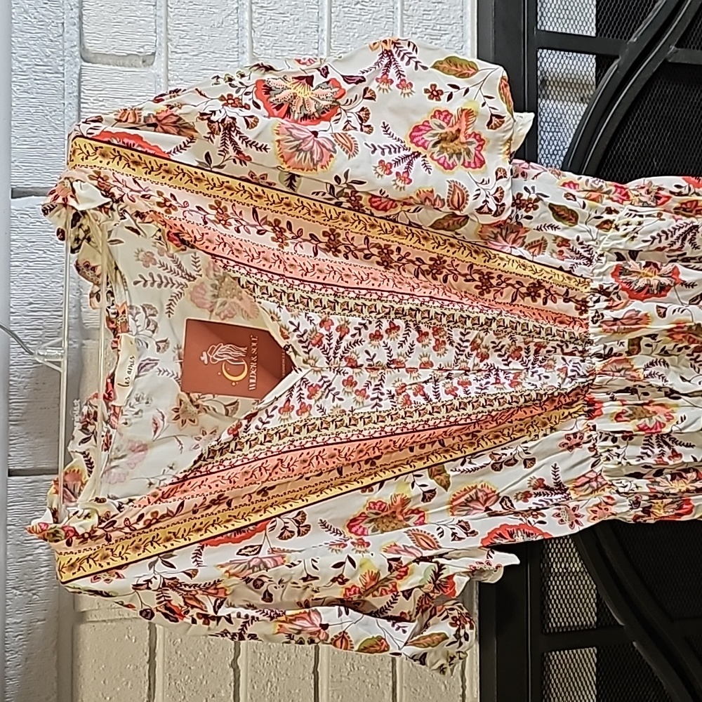 Les Amis Floral Maxi Dress-Size Medium